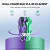 imageSUNLU 500g Silk Rainbow PLA Filament Refill Bundle NoSpool Silk PLA Plus 3D Printer Filament 4 Packs Compatible with Bambu Lab 3D Printers 05KGRoll Total 4 Colors PLA Silk Rainbow500g4 Green Purplered Bluered Goldpink Gold
