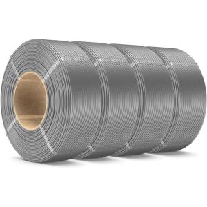 imageSUNLU 500g Silk Rainbow PLA Filament Refill Bundle NoSpool Silk PLA Plus 3D Printer Filament 4 Packs Compatible with Bambu Lab 3D Printers 05KGRoll Total 4 Colors PLA Silk RainbowPla Plus Grey