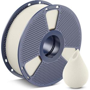 imageSUNLU PETG Filament 175mm 4KG Bundle Less Stringing and Good Layer Adhesion Individually Vacuum Packed 3D Printer Filament 4kg 1kg per Spool Pack of 4 4 Colors WhiteBlueGreenRed1000gbone White