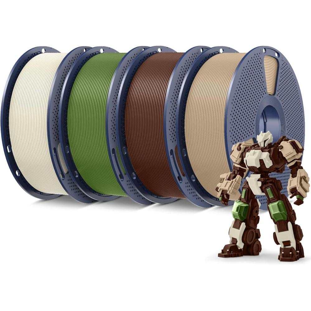 imageSUNLU PLA Filament Bundle 175mm 3D Printer Filament Dimensional Accuracy  002 mm1kg Spool 10 Rolls BlackWhiteGreyBlueGreenTransparent PurpleGreenOrangeBlueRed4kg Pla Plus Bone Whiteolive Greencoffee Brownoak