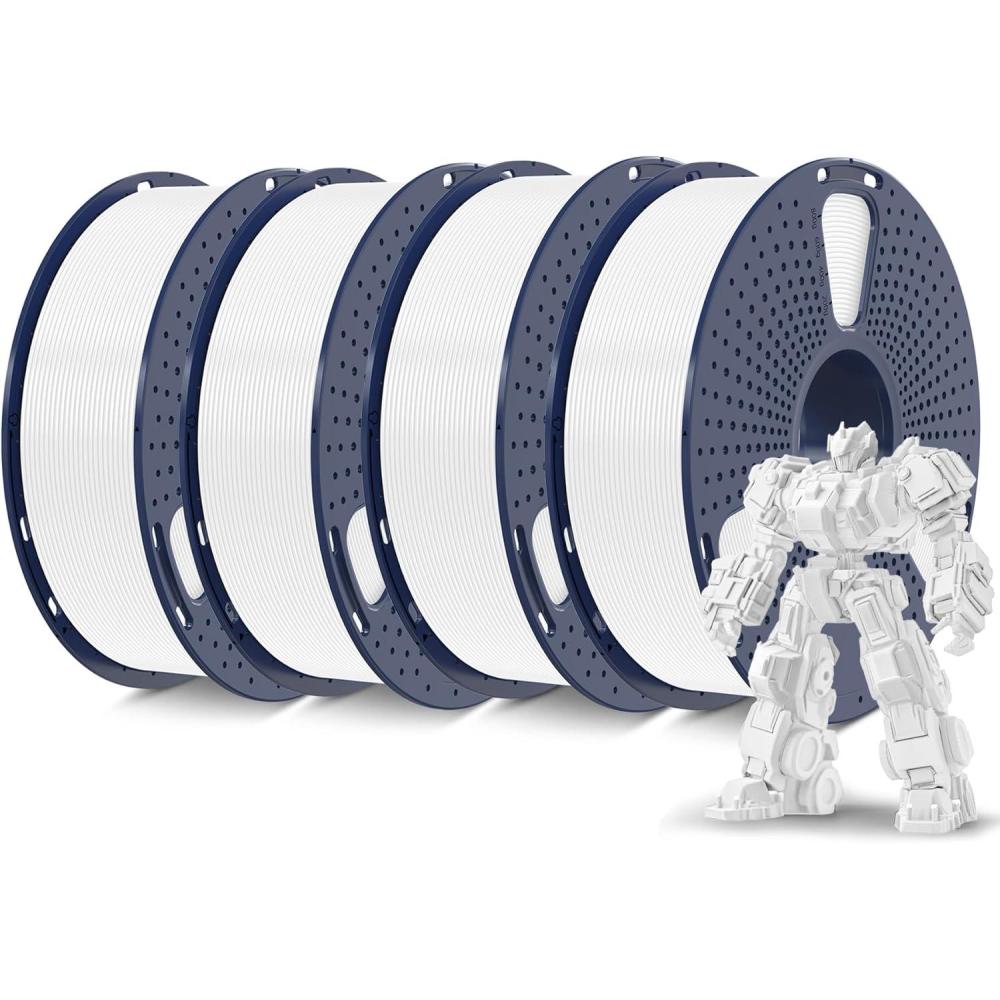 imageSUNLU PLA Filament Bundle 175mm 3D Printer Filament Dimensional Accuracy  002 mm1kg Spool 10 Rolls BlackWhiteGreyBlueGreenTransparent PurpleGreenOrangeBlueRed4kg Pla Plus Whitewhitewhitewhite