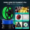 imageSUNLU PLA Filament Bundle 175mm 3D Printer Filament Dimensional Accuracy  002 mm1kg Spool 10 Rolls BlackWhiteGreyBlueGreenTransparent PurpleGreenOrangeBlueRedBlackwhitegreytransparentbluegreenorangeredpureyellowcyan