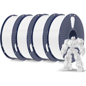 imageSUNLU PLA Filament Bundle 175mm 3D Printer Filament Dimensional Accuracy  002 mm1kg Spool 10 Rolls BlackWhiteGreyBlueGreenTransparent PurpleGreenOrangeBlueRed4kg Pla Plus Whitewhitewhitewhite