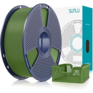 imageSUNLU 3D Printer Filament PLA Plus 175mm SUNLU Neatly Wound 175mm PRO PLA Filament for Most FDM 3D Printer Dimensional Accuracy  002 mm 1 kg Spool22lbs Beige1kg Olive Green