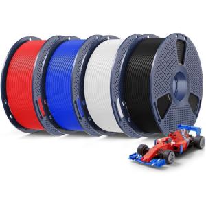 imageSUNLU 3D Printer Filament PLA Plus 175mm SUNLU Neatly Wound 175mm PRO PLA Filament for Most FDM 3D Printer Dimensional Accuracy  002 mm 1 kg Spool22lbs Beige4kg Blackwhitebluered