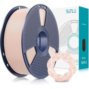 imageSUNLU 3D Printer Filament PLA Plus 175mm SUNLU Neatly Wound 175mm PRO PLA Filament for Most FDM 3D Printer Dimensional Accuracy  002 mm 1 kg Spool22lbs Beige1kg Beige