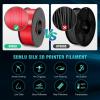 imageSUNLU Silk Dual Color Pla Filament Silk PLA 3D Printer Filament 175mm Shiny Silk Texture Dimensional Accuracy  002mm 1KG Spool 22 lbs PLA Silk Dual Color Blue GreenSilk Small Spool  Light Goldsilverpurpleredorangeyellowpinkbronze