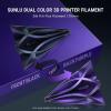 imageSUNLU Silk Dual Color Pla Filament Silk PLA 3D Printer Filament 175mm Shiny Silk Texture Dimensional Accuracy  002mm 1KG Spool 22 lbs PLA Silk Dual Color Blue GreenSilk Pla Dual Black Purple