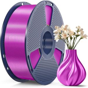 imageSUNLU Silk Dual Color Pla Filament Silk PLA 3D Printer Filament 175mm Shiny Silk Texture Dimensional Accuracy  002mm 1KG Spool 22 lbs PLA Silk Dual Color Blue Green1kg Pla Silk Purple