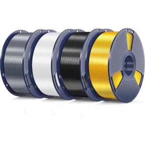imageSUNLU Silk Dual Color Pla Filament Silk PLA 3D Printer Filament 175mm Shiny Silk Texture Dimensional Accuracy  002mm 1KG Spool 22 lbs PLA Silk Dual Color Blue Green1kg4 Light Goldblackwhitegrey