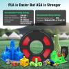 imageSUNLU ASA Filament 175mm UVRainHeat Resistant Tough 3D Printer Filament Great for Printing Outdoor Functional Mechanical Parts 1kg Spool 22lbs Natural1kgasa Red
