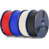 imageSUNLU ASA Filament 175mm UVRainHeat Resistant Tough 3D Printer Filament Great for Printing Outdoor Functional Mechanical Parts 1kg Spool 22lbs NaturalBundle4kg Blacknaturalredblue