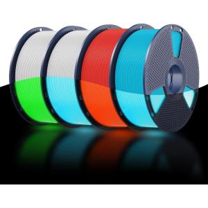 imageSUNLU PETG Glow in The Dark Filament BundleLuminous PETG 3D Printer Filament 175mmDimensional Accuracy  002mm4kg in Total1kg per SpoolWhite Glow BlueWhite Glow GreenGlow BlueGlow RedPetg 4kg Glow in the Dark  White  Glow BlueWhite  Glow GreenGlow BlueGlow Red