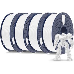 imageSUNLU PETG Glow in The Dark Filament BundleLuminous PETG 3D Printer Filament 175mmDimensional Accuracy  002mm4kg in Total1kg per SpoolWhite Glow BlueWhite Glow GreenGlow BlueGlow Red4000g Whitewhitewhitewhite