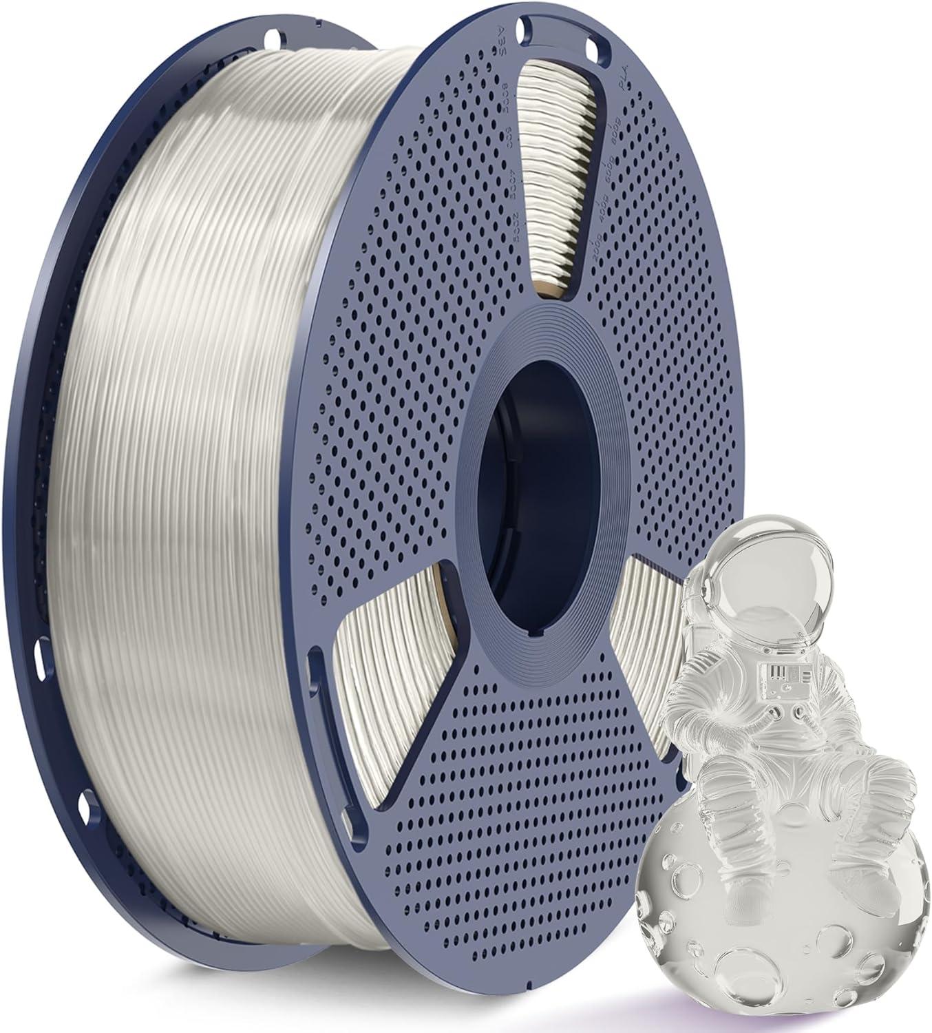 imageSUNLU TPU 3D Printer Filament 175mm High Speed 95A TPU Filament 1KG Flexible 3D Filament for Fast Printing Dimensional Accuracy  003mm Suitable for Most FDM 3D Printers Clear1kg Tputransparent