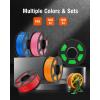 imageSUNLU ABS Filament 175mm 3D Printer Filament Strong and Durable Excellent Toughness Individually Vacuum Packed 4kg in Total 1kg per Spool Pack of 4 BlackOlive GreenSilverYellow1kg Abs Orange