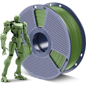 imageSUNLU ABS Filament 175mm 3D Printer Filament Strong and Durable Excellent Toughness Individually Vacuum Packed 4kg in Total 1kg per Spool Pack of 4 BlackOlive GreenSilverYellow1kg Abs Olive Green
