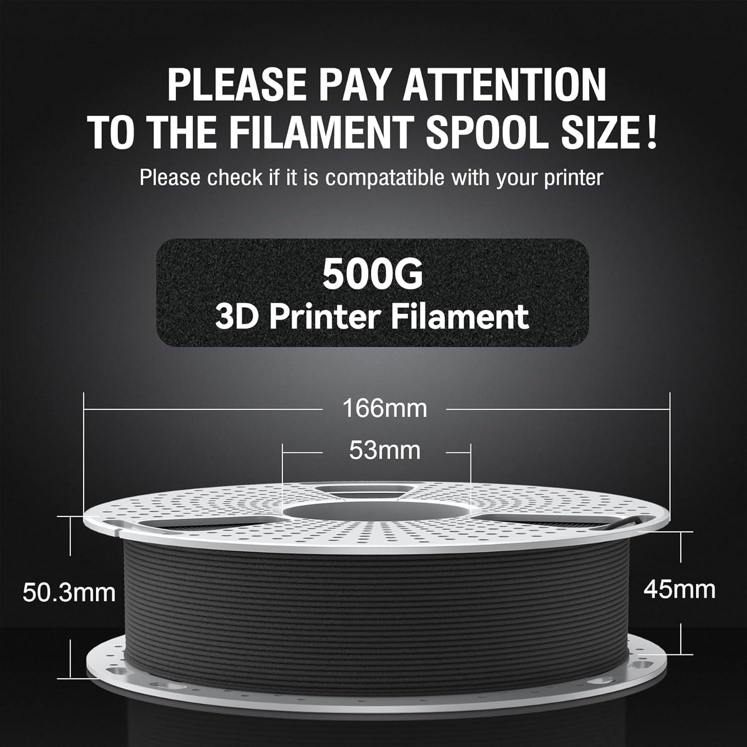 imageSUNLU FRABS 3D Filament 175mm 1KG UL94 V0 Fireproof ABS Filament Tough ampamp Durable Reusable Spool for Electronics Auto Parts ampamp Tools WarpFree Printing 1KG Spool22lbs Black05kg Pa6cf Black
