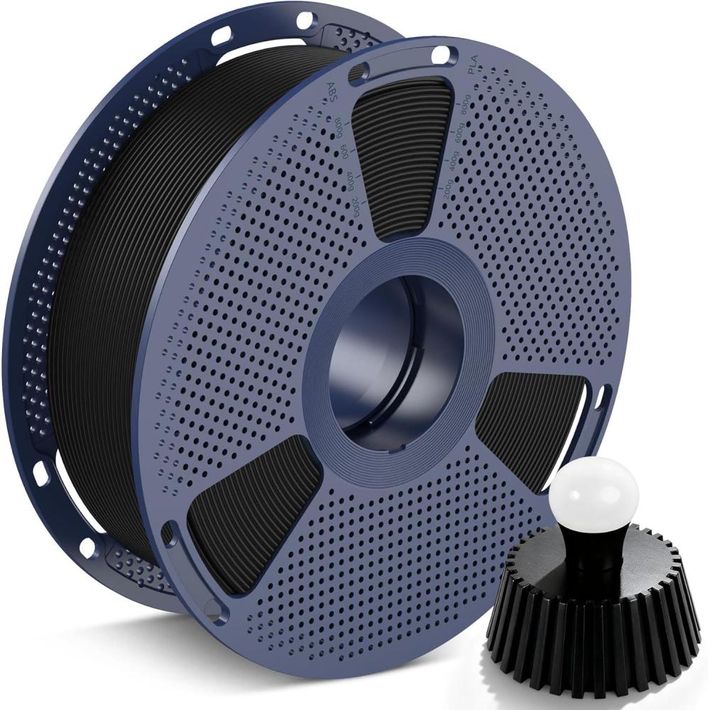 imageSUNLU FRABS 3D Filament 175mm 1KG UL94 V0 Fireproof ABS Filament Tough ampamp Durable Reusable Spool for Electronics Auto Parts ampamp Tools WarpFree Printing 1KG Spool22lbs Black1kgfr Abs Black