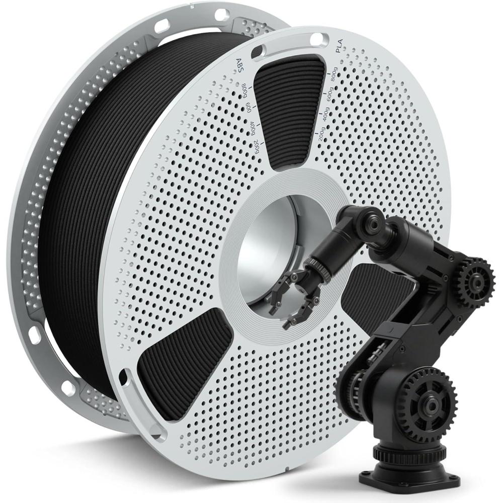 imageSUNLU FRABS 3D Filament 175mm 1KG UL94 V0 Fireproof ABS Filament Tough ampamp Durable Reusable Spool for Electronics Auto Parts ampamp Tools WarpFree Printing 1KG Spool22lbs Black1000gpa12cf Black