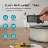 imageSUNLU FRABS 3D Filament 175mm 1KG UL94 V0 Fireproof ABS Filament Tough ampamp Durable Reusable Spool for Electronics Auto Parts ampamp Tools WarpFree Printing 1KG Spool22lbs Black800g Pp Natural White