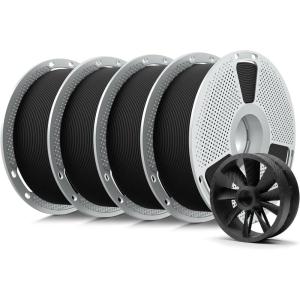 imageSUNLU FRABS 3D Filament 175mm 1KG UL94 V0 Fireproof ABS Filament Tough ampamp Durable Reusable Spool for Electronics Auto Parts ampamp Tools WarpFree Printing 1KG Spool22lbs Black4kg Pa12cf Blackblackblackbalck