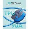 imageSUNLU TPU 3D Printer Filament 175mm High Speed 90A TPU Filament 1KG Flexible 3D Filament for Fast Printing Dimensional Accuracy  003mm Suitable for Most FDM 3D Printers Black90a Large Spool 3kg Tpu Black