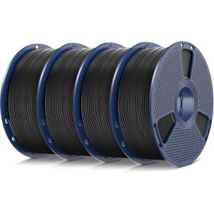 imageSUNLU TPU 3D Printer Filament 175mm High Speed 90A TPU Filament 1KG Flexible 3D Filament for Fast Printing Dimensional Accuracy  003mm Suitable for Most FDM 3D Printers Black90a 4000g Tpu Blackblackblackblack