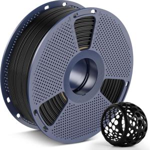 imageSUNLU TPU 3D Printer Filament 175mm High Speed 90A TPU Filament 1KG Flexible 3D Filament for Fast Printing Dimensional Accuracy  003mm Suitable for Most FDM 3D Printers Black90a 1000g Tpu Black