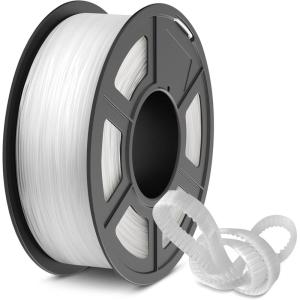 imageSUNLU TPU 3D Printer Filament 175mm High Speed 90A TPU Filament 1KG Flexible 3D Filament for Fast Printing Dimensional Accuracy  003mm Suitable for Most FDM 3D Printers Black1kg Tputransparent