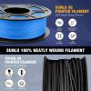 imageSUNLU PLA Matte Filament 16 Color Bundle Multicolor PLA 3D Printer Filament 175mm Mini Spool Matte Finish Individually Vacuum Packed 16 PackLarge Spool Pla Matte Black