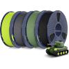4kg Pla Black+olive Green+grey+light Yellow