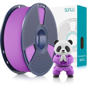 imageSUNLU PLA Matte Filament 16 Color Bundle Multicolor PLA 3D Printer Filament 175mm Mini Spool Matte Finish Individually Vacuum Packed 16 Pack1kg Pla Purple