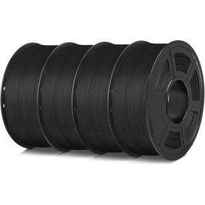 imageSUNLU PLA Matte Filament 16 Color Bundle Multicolor PLA 3D Printer Filament 175mm Mini Spool Matte Finish Individually Vacuum Packed 16 Pack4kg Pla Blackblackblackblack