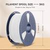 imageSUNLU High Speed PLA Filament 175mm 3kg66lbs Large Spool PLA Filament for Big Project High Flow Speedy 3D Printer PLA Filament Fast Printing Dimensional Accuracy  002mm 3KG1 Pack Black3kg Red