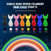 imageSUNLU High Speed PLA Filament 175mm 3kg66lbs Large Spool PLA Filament for Big Project High Flow Speedy 3D Printer PLA Filament Fast Printing Dimensional Accuracy  002mm 3KG1 Pack BlackBlackwhitegreenredorangeyellowpinkblue