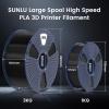 imageSUNLU High Speed PLA Filament 175mm 3kg66lbs Large Spool PLA Filament for Big Project High Flow Speedy 3D Printer PLA Filament Fast Printing Dimensional Accuracy  002mm 3KG1 Pack Red3kg Black