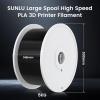 imageSUNLU High Speed PLA Filament 175mm 3kg66lbs Large Spool PLA Filament for Big Project High Flow Speedy 3D Printer PLA Filament Fast Printing Dimensional Accuracy  002mm 3KG1 Pack Black5kg White