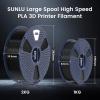 imageSUNLU High Speed PLA Filament 175mm 3kg66lbs Large Spool PLA Filament for Big Project High Flow Speedy 3D Printer PLA Filament Fast Printing Dimensional Accuracy  002mm 3KG1 Pack BlackLarge Spool 2kg Black