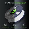 imageSUNLU High Speed PLA Filament 175mm 3kg66lbs Large Spool PLA Filament for Big Project High Flow Speedy 3D Printer PLA Filament Fast Printing Dimensional Accuracy  002mm 3KG1 Pack BlackRed