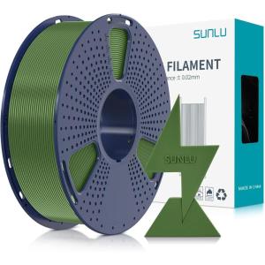 imageSUNLU High Speed PLA Filament 175mm 3kg66lbs Large Spool PLA Filament for Big Project High Flow Speedy 3D Printer PLA Filament Fast Printing Dimensional Accuracy  002mm 3KG1 Pack RedOlive Green