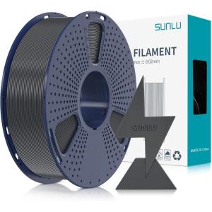 imageSUNLU High Speed PLA Filament 175mm 3kg66lbs Large Spool PLA Filament for Big Project High Flow Speedy 3D Printer PLA Filament Fast Printing Dimensional Accuracy  002mm 3KG1 Pack RedGrey