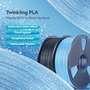 image:imageSUNLU Wood PLA Filament 175mm Real Wood Fiber 3D Printer Filament Natural Wood Texture amp Scent ClogFree Dimensional Accuracy  002mm 1kg Spool 22lbs Fit Bambu Lab Printer MapleTwinkling Blue