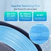 image:imageSUNLU Wood PLA Filament 175mm Real Wood Fiber 3D Printer Filament Natural Wood Texture amp Scent ClogFree Dimensional Accuracy  002mm 1kg Spool 22lbs Fit Bambu Lab Printer MapleTwinkling Black