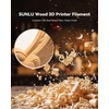 image:imageSUNLU Wood PLA Filament 175mm Real Wood Fiber 3D Printer Filament Natural Wood Texture amp Scent ClogFree Dimensional Accuracy  002mm 1kg Spool 22lbs Fit Bambu Lab Printer MapleCherry Wood