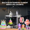 image:imageSUNLU Wood PLA Filament 175mm Real Wood Fiber 3D Printer Filament Natural Wood Texture amp Scent ClogFree Dimensional Accuracy  002mm 1kg Spool 22lbs Fit Bambu Lab Printer MapleRainbow Colors