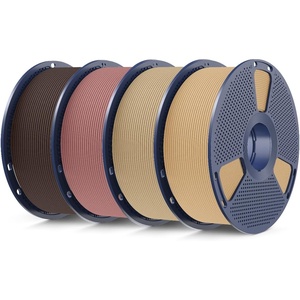 image:imageSUNLU Wood PLA Filament 175mm Real Wood Fiber 3D Printer Filament Natural Wood Texture amp Scent ClogFree Dimensional Accuracy  002mm 1kg Spool 22lbs Fit Bambu Lab Printer MapleWood Pla Bundle 4kg