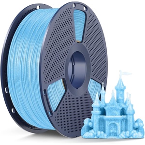 image:imageSUNLU Wood PLA Filament 175mm Real Wood Fiber 3D Printer Filament Natural Wood Texture amp Scent ClogFree Dimensional Accuracy  002mm 1kg Spool 22lbs Fit Bambu Lab Printer MapleTwinkling Blue