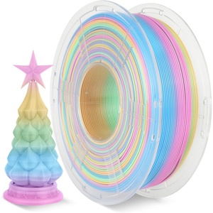 image:imageSUNLU Wood PLA Filament 175mm Real Wood Fiber 3D Printer Filament Natural Wood Texture amp Scent ClogFree Dimensional Accuracy  002mm 1kg Spool 22lbs Fit Bambu Lab Printer MapleRainbow Yellowgreenbluepink