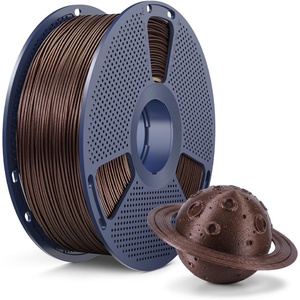 image:imageSUNLU Wood PLA Filament 175mm Real Wood Fiber 3D Printer Filament Natural Wood Texture amp Scent ClogFree Dimensional Accuracy  002mm 1kg Spool 22lbs Fit Bambu Lab Printer MapleStar Brown